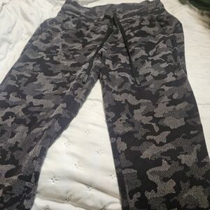 lululemon athletica Camouflage Track Pants - Black and Gray